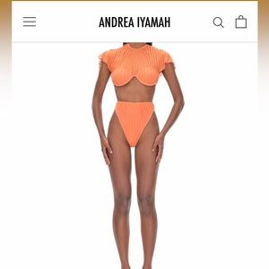 COPY - Andrea Iyamah Gara Pleated Bikini
